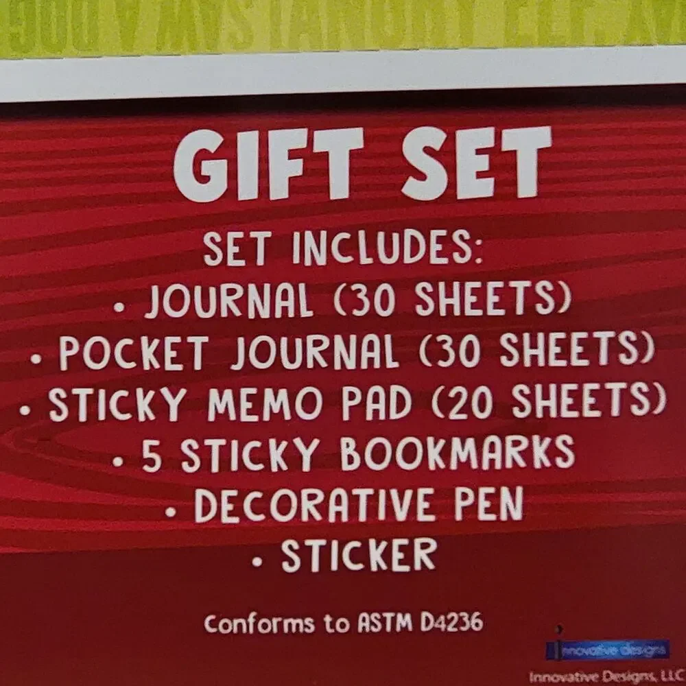 Elf Stationery Gift Set Buddy Christmas Journal Pen Sticky Bookmark Sticker Gift